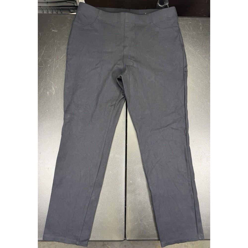 Karen Scott Sport Comfort Pull‑On Pants Black Petite Medium Size PM